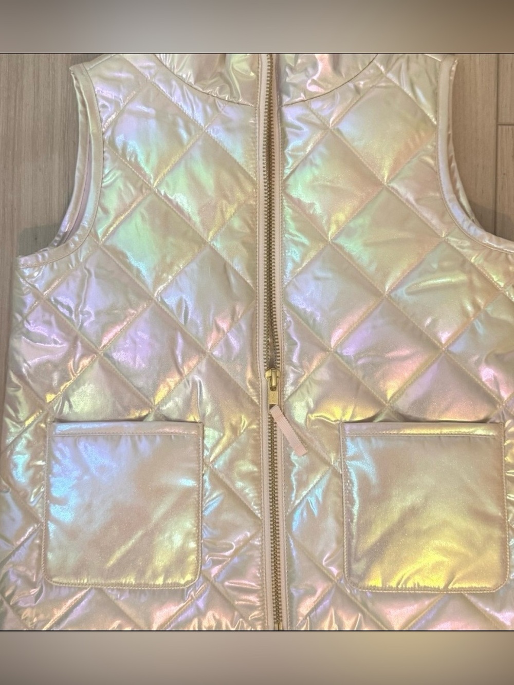 J.Crew metallic quilted vest - Picture 6 of 11